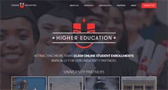 Desktop Screenshot of highereducation.com