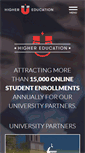 Mobile Screenshot of highereducation.com
